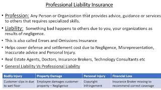 Professional Liability Insurance