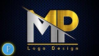 M P Logo Design on Android using Pixellab - Mobile mein kaise Logo Design karen - لوگو ڈیزائن کریں