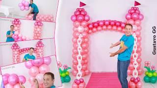 BALLOON CASTLE  balloon decoration ideas birthday decoration ideas at home - Gustavo gg