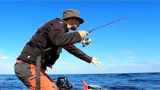 BE QUIET! NO ONE IS THERE. BOAT FISHING. Vertical Light Jigging.