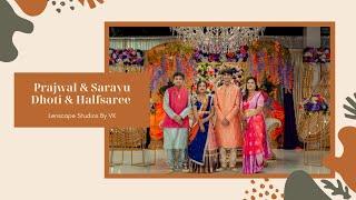 Sarayu & Prajwal Halfsaree & Dhoti Ceremony Highlights | Irving, TX, USA | Lenscape Studios By VK