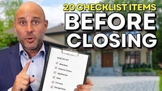 New Construction Home Final Walkthrough Checklist