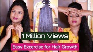 Easy Exercises For Extreme Hair Growth & Cure Baldness | Sushmita's Diaries