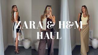 NEW IN ZARA & H&M HAUL | SUMMER STAPLES | 2025