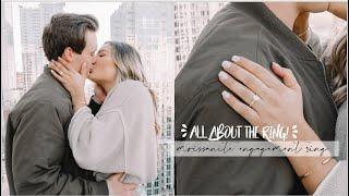 ALL ABOUT MY RING! Moissanite Engagement Ring Details | WEDDING SERIES 2020