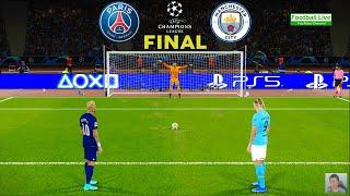 PSG vs Manchester City - Penalty Shootout | Final UEFA Champions League UCL | eFootball PES Gameplay