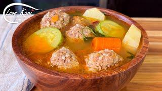 Caldo de Albóndigas (Mexican Meatball Soup)