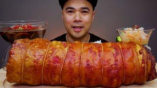 PORK BELLY ROLL | Mukbang Asmr | ALFIE EATS