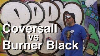 ArtPrimo.com Coversall vs Burner Black Spray Cans