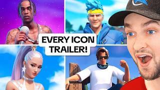 *ALL* Fortnite Icon Skin Trailers! (Chapter 1 - Chapter 5)