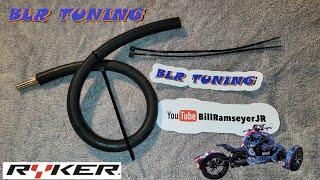 CAN-AM RYKER FUEL OVERFLOW EXTENSION HOSE by BLR TUNING COMPLETE INSTALLATION VIDEO