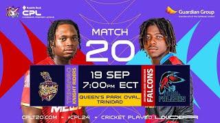 LIVE | Trinbago Knight Riders vs Antigua & Barbuda Falcons | CPL 2024