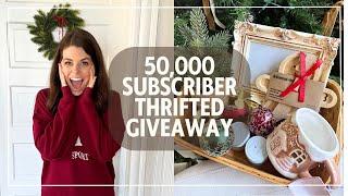 I CAN'T BELIEVE THERE ARE 50,000 OF YOU! | THRIFT HAUL GIVEAWAY