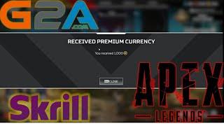 Purchasing APEX COINS without Credit Card from G2A.com using Skrill