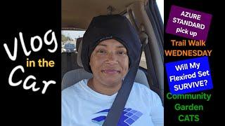 486 | Vlog in the Car ‐ Azure Standard, Trail Walk, Community Garden Cats | October 2024