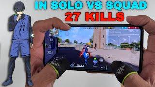 Free fire solo vs squad ranked gameplay 27 kills a new skills 