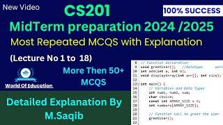 cs201 midterm preparation 2024| cs201 midterm preparation| cs201 midterm past papers | cs201 midterm