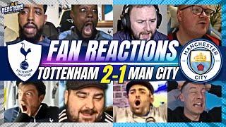 SPURS FANS DELIGHTEDREACTION TO TOTTENHAM 2-1 MAN CITY | CARABAO CUP