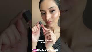 Nykaa Matte to last Lipstick BOMBAE Lip Swatch#nudelipstick #shorts |Yashasvi Singhi