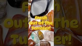 Always fun to check out a new batch of finished stones! #rocktumbling #agate #rocks #crystals
