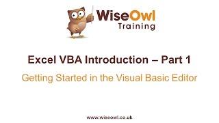Excel VBA Introduction Part 1 - Getting Started in the VB Editor