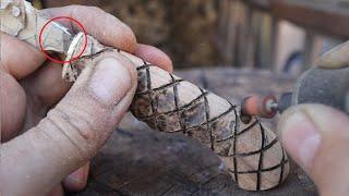 Making a knife with scales for fishing