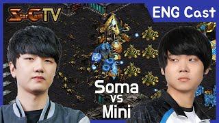 [ENG] "Best play in bad situations" Soma vs Mini (ZvP) - Starcraft Remastered (StarCastTV English)