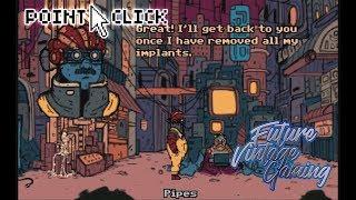 Cyborg Seppuku (Tales from the Outer Zone) (AGS) Free Cyberpunk Point and Click Adventure Game