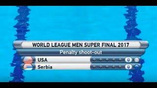 USA - Serbia / Penalty / Waterpolo World League 2017 /