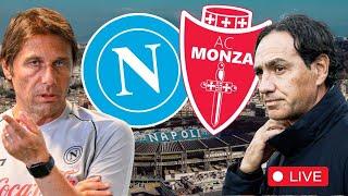 Napoli Monza LIVE  Partita Serie A con i tifosi napoletani allo stadio Maradona