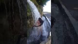 Blacker Dread says locks washing a serious business Rasta, waterfall Rozzelle St Thomas, Jamaica