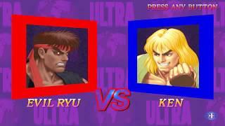 Ultra Street Fighter II The Final Challengers Gameplay with Evil Ryu