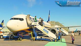 B737 Ryanair | 4K ULTRA SETTINGS | Bologna  Porto | MSFS