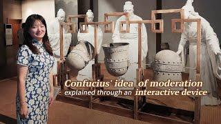 Confucius' idea of moderation explained through an interactive device