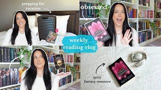 spicy fantasy romance, new releases, & prepping for a trip! ️READING VLOG