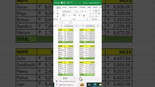 Simultaneous totaling in Excel