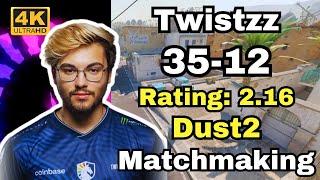 Twistzz 35Kills @ Official Matchmaking (Dust2) | Oct 9, 2024 #cs2 #pov