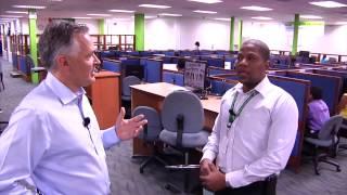 Walking the floor: Qualfon in Guyana