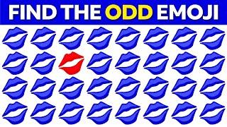 FIND THE ODD EMOJI OUT only a GENIUS can! | Odd One Out Puzzle | Find The Odd Emoji Quizzes