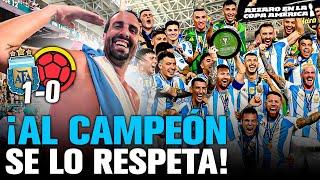 SIN VOZ, PERO FELIZ: ARGENTINA CAMPEÓN / LE GANÓ 1-0 A COLOMBIA / COPA AMÉRICA / AZZARO REACCIÓN