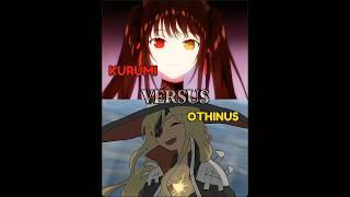 Kurumi Tokisaki vs Othinus kamijou #animeshorts #datealive #toaru