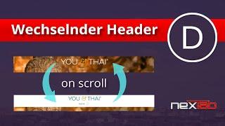 Divi Tutorial: Transparenter Header mit wechselndem Logo  |  WordPress