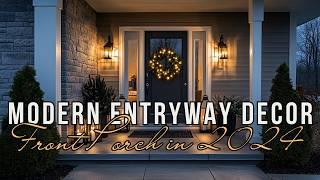 Modern Entryway Decor Black Accents to Elevate Your Front Porch in 2024