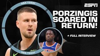 'BOOM! I'M BACK!'  - Kristaps Porzingis on his RETURN to the Celtics  [FULL INTERVIEW] | NBA Today