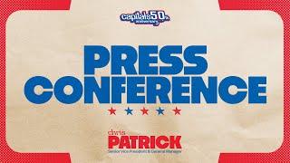 Washington Capitals Introductory Press Conference with General Manager Chris Patrick