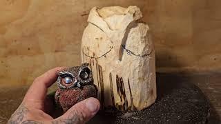 How to carve a silly fat owl with a Dremel.