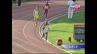 1000m World Record - Noah Ngeny 2:11.96 - Rieti GP 1999