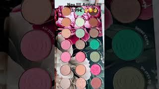 NEU!!! ACTION FANS NEUE PALETTEN PEONY GUTE PIGMENTIERT  #action#misspinkpanther#swatches#makeup#