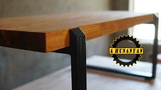 How to Build an Industrial Metal & Wood Coffee Table | DIY Home Decor