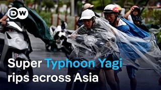 Several dead, tens of thousands evacuated as the most powerful storm in decades hits Asia | DW News